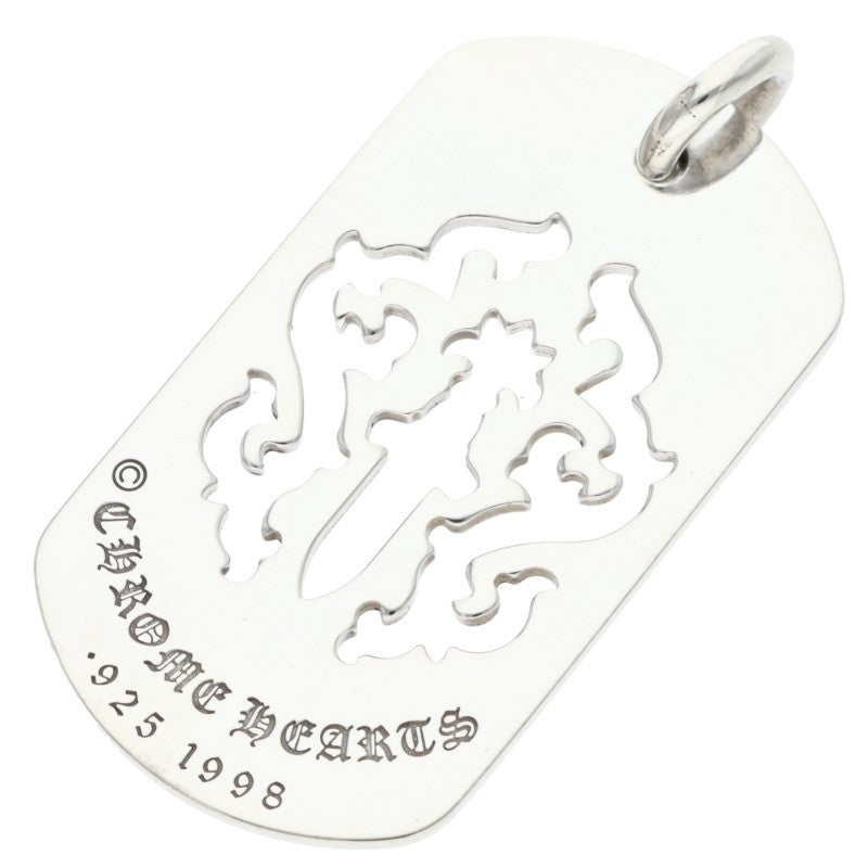 Chrome Hearts Large Dagger Cutout Dog Tag 925