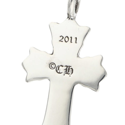 Chrome Hearts Double CH Cross Charm Silver Size ONE SIZE
