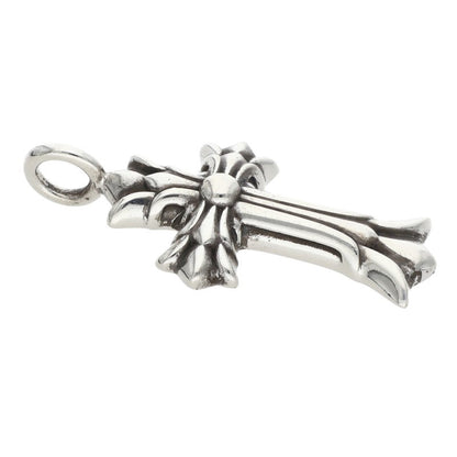 Chrome Hearts Double CH Cross Charm Silver Size ONE SIZE