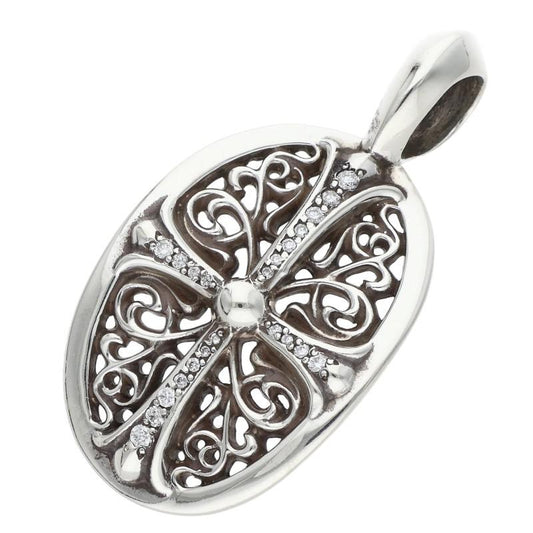 Chrome Hearts Classic Oval Pave Diamond Size ONE SIZE