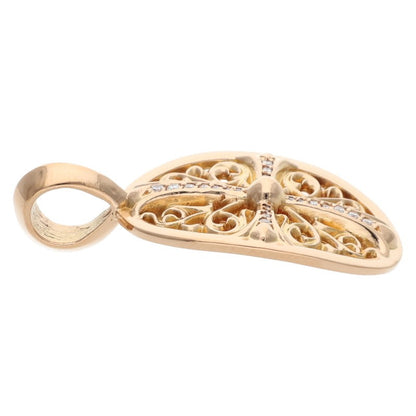 Chrome Hearts 22K Classic Oval Pave Diamond Size ONE SIZE