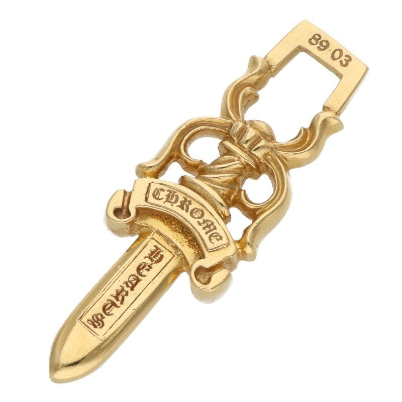 Chrome Hearts 22K #10 Dagger Gold Pendant Size ONE SIZE