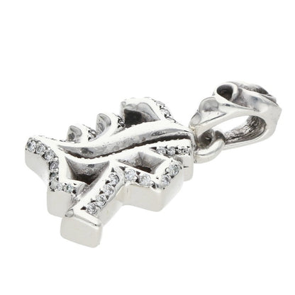 Chrome Hearts K Initial Pave Diamond Charm Size ONE SIZE