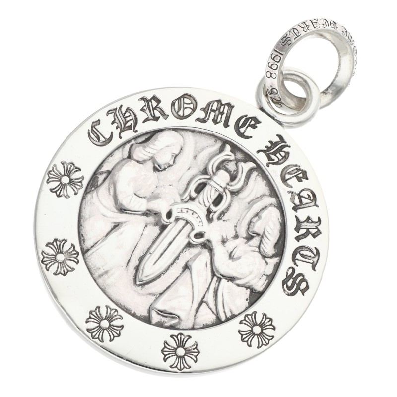 Chrome Hearts Large Angel Medal Pendant 925 Size ONE SIZE