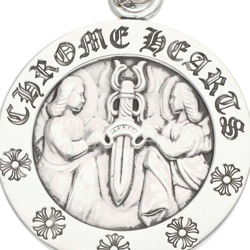 Chrome Hearts Large Angel Medal Pendant 925 Size ONE SIZE