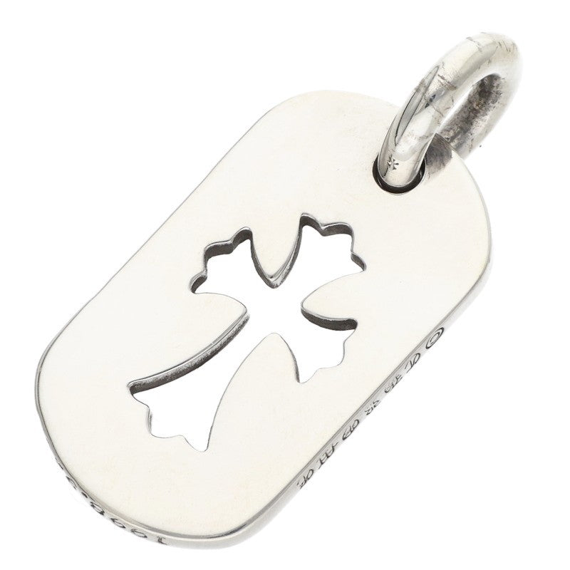 Chrome Hearts Small Dog Tag Pave Diamond 925 Size ONE SIZE