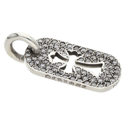 Chrome Hearts Small Dog Tag Pave Diamond 925 Size ONE SIZE