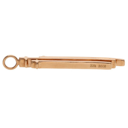 Chrome Hearts 22K RS3 Cross Charm Yellow Gold