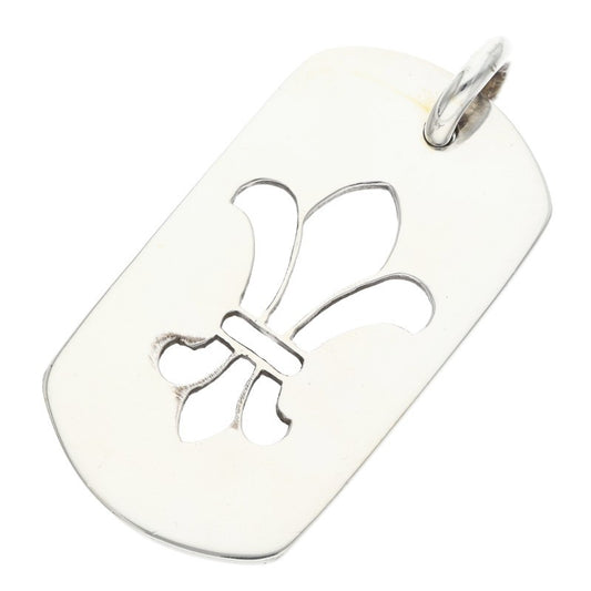 Chrome Hearts Flare Dog Tag 925 Silver Size L Size ONE SIZE