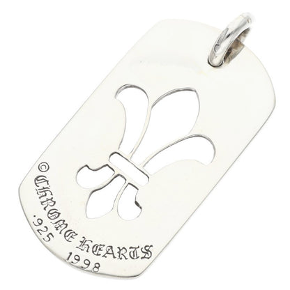 Chrome Hearts Flare Dog Tag 925 Silver Size L