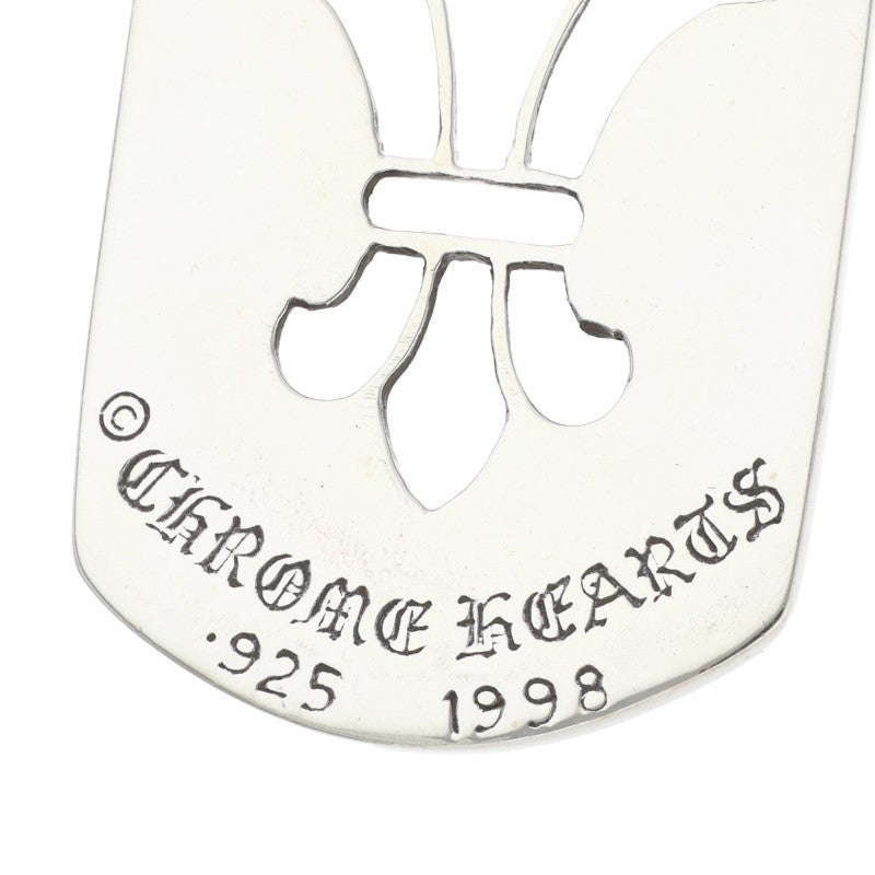 Chrome Hearts Flare Dog Tag 925 Silver Size L