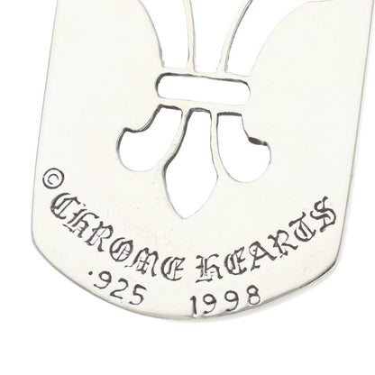 Chrome Hearts Flare Dog Tag 925 Silver Size L