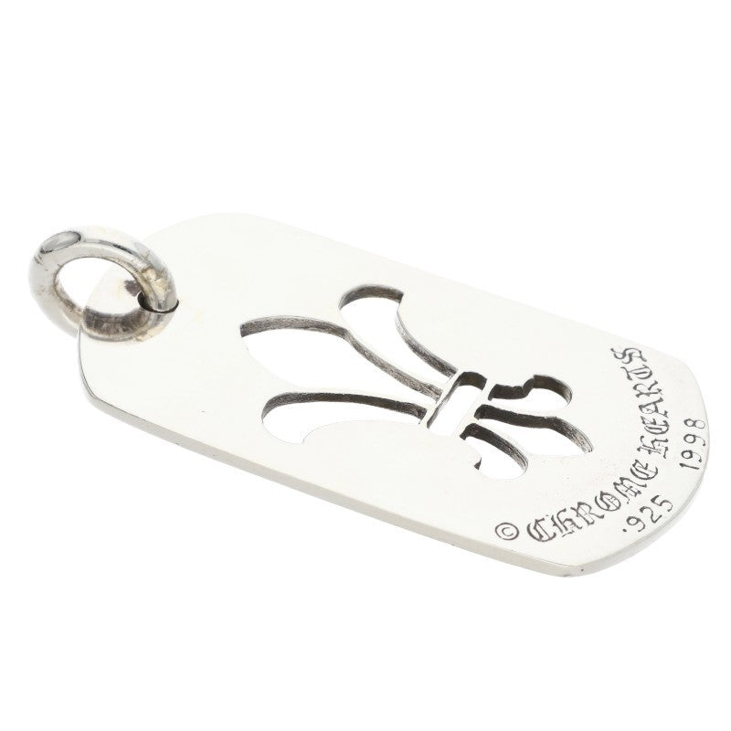 Chrome Hearts Flare Dog Tag 925 Silver Size L