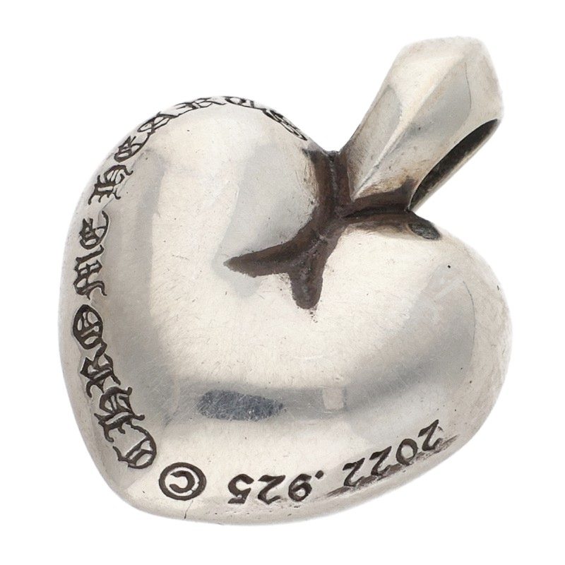 Chrome Hearts R.I.P. Heart Silver 925 Necklace Size ONE SIZE