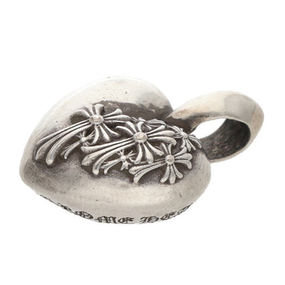 Chrome Hearts R.I.P. Heart Silver 925 Necklace Size ONE SIZE