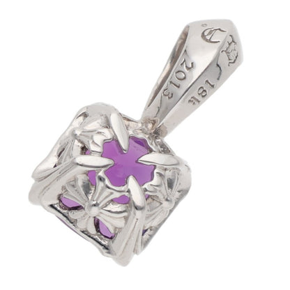 Chrome Hearts 18K Cocktail WG Purple Gem Necklace Size ONE SIZE