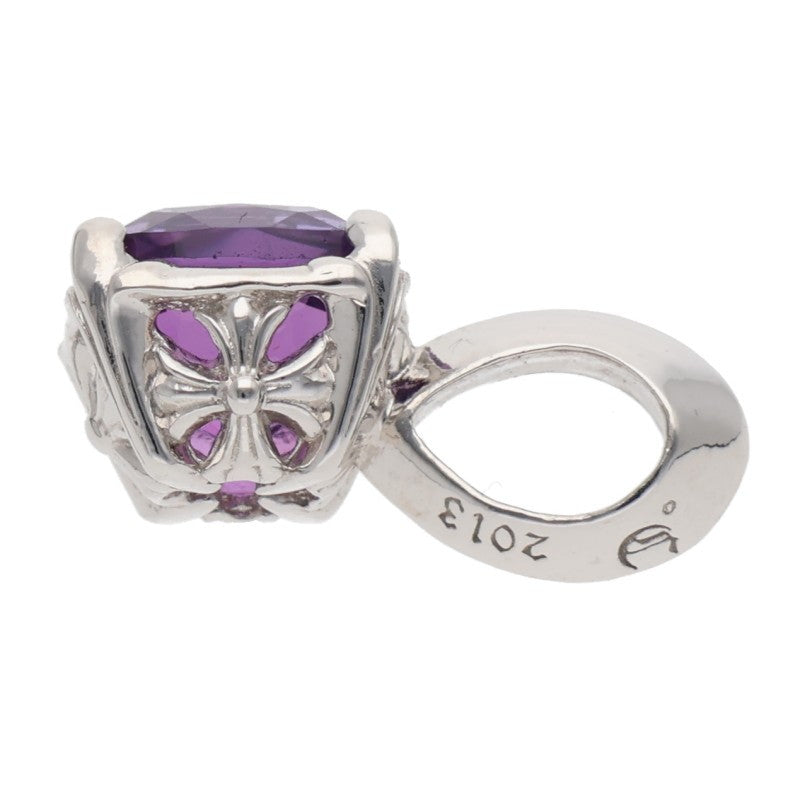 Chrome Hearts 18K Cocktail WG Purple Gem Necklace Size ONE SIZE