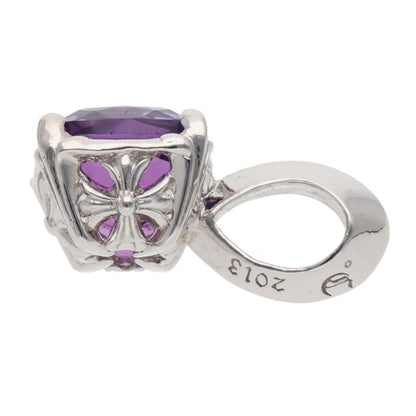 Chrome Hearts 18K Cocktail WG Purple Gem Necklace Size ONE SIZE