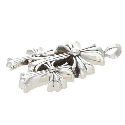 Chrome Hearts Small Triple CH Cross Pendant Size ONE SIZE