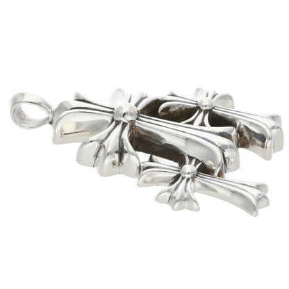 Chrome Hearts Small Triple CH Cross Pendant Size ONE SIZE