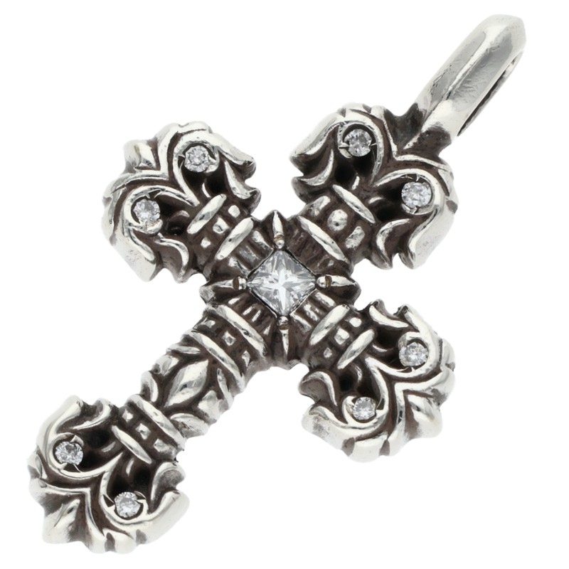 Chrome Hearts Tiny Filigree Pave Diamond Charm Size ONE SIZE