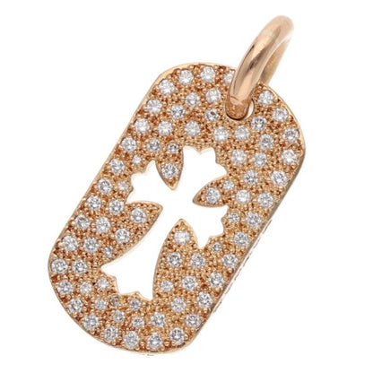 Chrome Hearts 22K Small Dogtag Pave Diamond