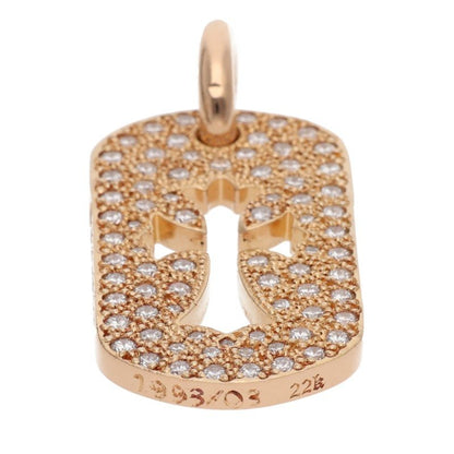 Chrome Hearts 22K Small Dogtag Pave Diamond