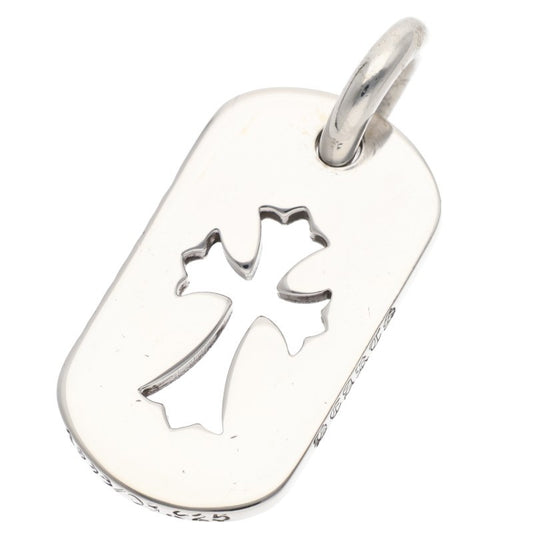 Chrome Hearts Cutout Cross Dogtag 925 Silver Size ONE SIZE