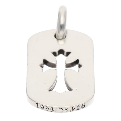 Chrome Hearts Cutout Cross Dogtag 925 Silver Size ONE SIZE