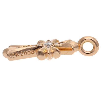 Chrome Hearts 22K Tiny Fat Cross Pave Diamond Size ONE SIZE