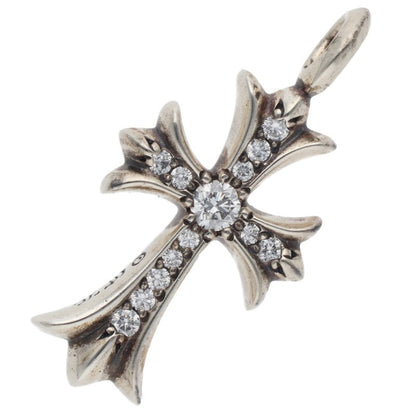 Chrome Hearts Tiny Fat Cross Pave Diamond 925 Size ONE SIZE