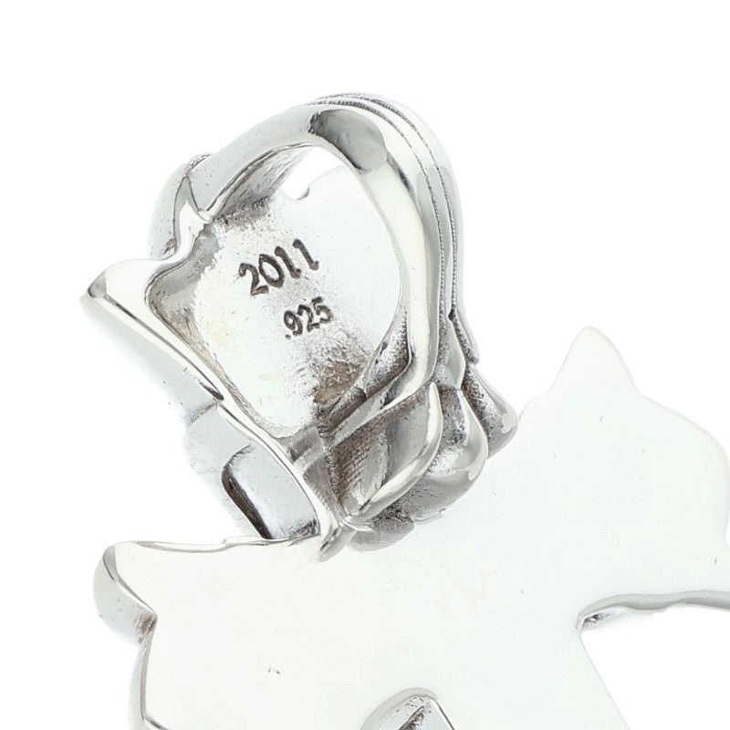 Chrome Hearts Small DBL CH Cross Silver Size ONE SIZE