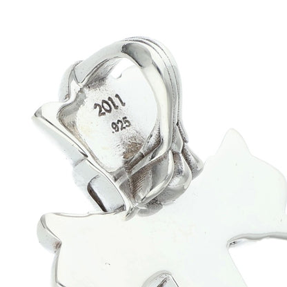 Chrome Hearts Small DBL CH Cross Silver Size ONE SIZE