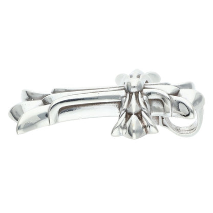 Chrome Hearts Small DBL CH Cross Silver Size ONE SIZE