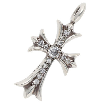 Chrome Hearts Tiny Fat Cross Pave Diamond 925 Size ONE SIZE