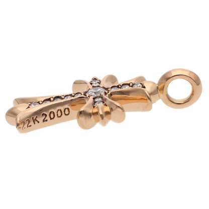 Chrome Hearts 22K Tiny Fat Cross Pave Diamond Size ONE Multi
