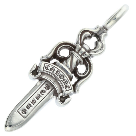 Chrome Hearts 925 Silver Double Dagger Pendant Size ONE SIZE