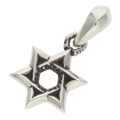 Chrome Hearts 925 Silver Star of David Charm
