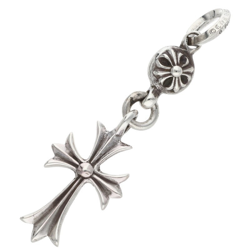 Chrome Hearts 925 Silver 1 Ball Tiny CH Cross Size ONE SIZE