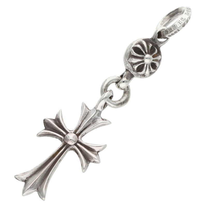 Chrome Hearts 925 Silver 1 Ball Tiny CH Cross Size ONE SIZE