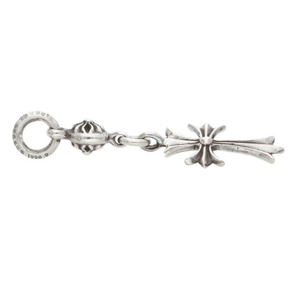 Chrome Hearts 925 Silver 1 Ball Tiny CH Cross Size ONE SIZE