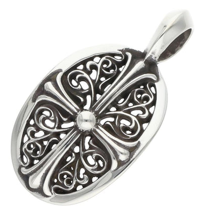 Chrome Hearts 925 Silver Classic Oval Pendant Size ONE SIZE