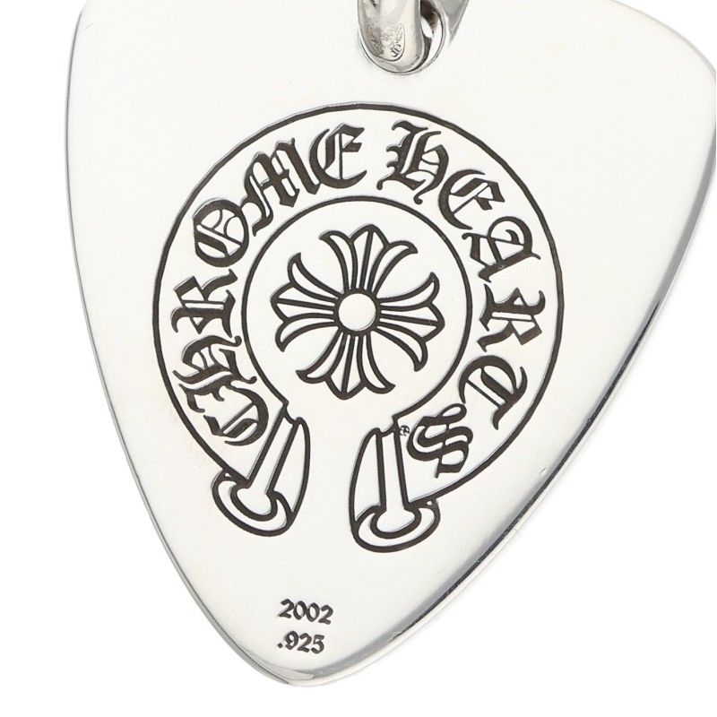 Chrome Hearts 925 Silver Guitar Pick Pendant Size ONE SIZE