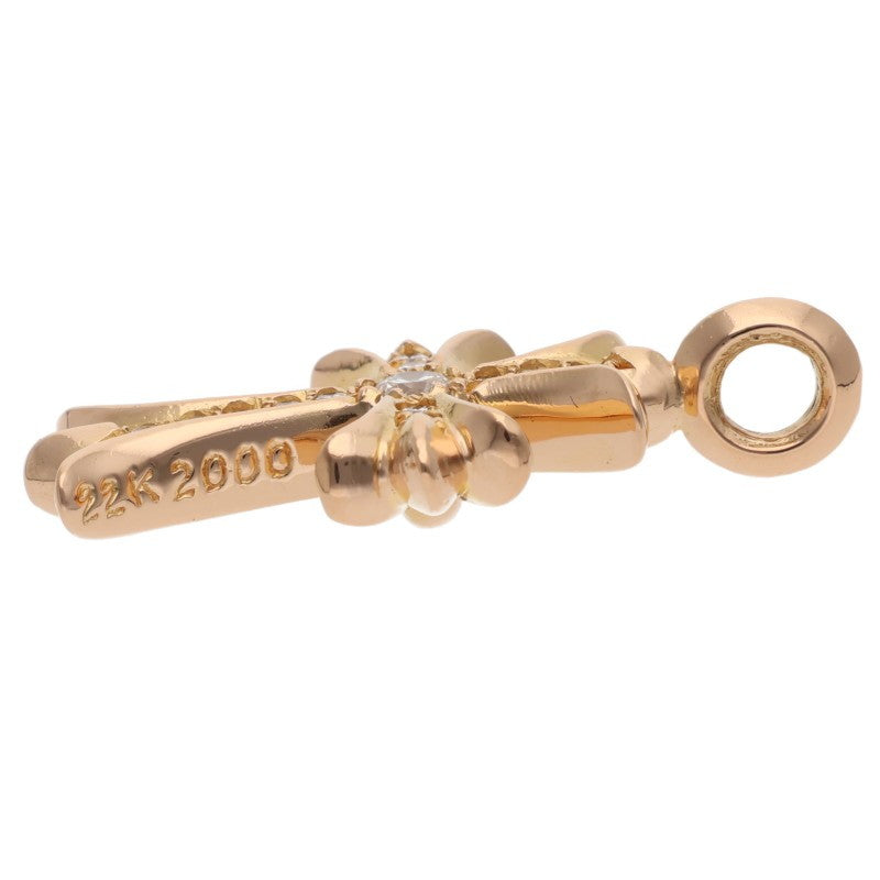 Chrome Hearts 22K Tiny Fat Cross PAVE Diamond Size ONE SIZE