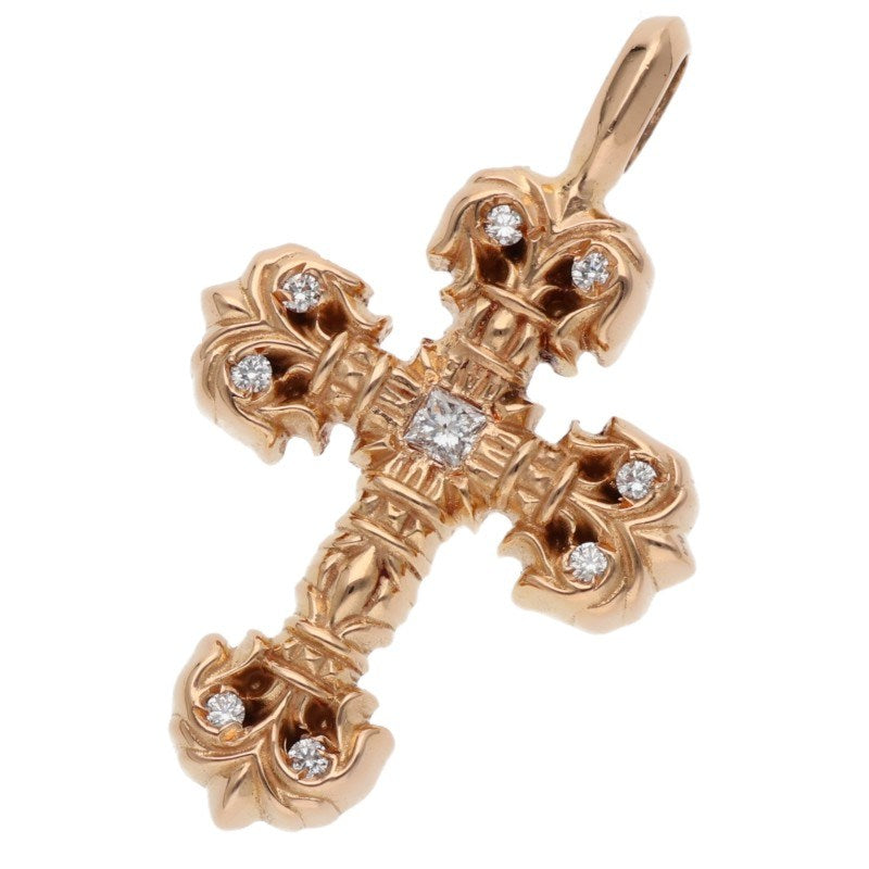 Chrome Hearts 22K Tiny Filigree Pave Diamond Size ONE Multi