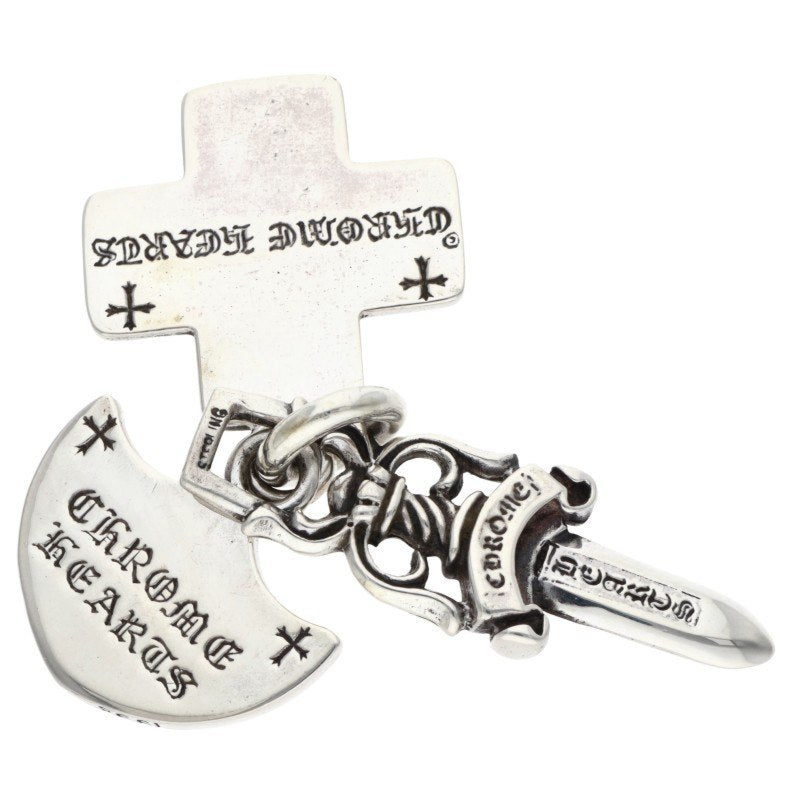 Chrome Hearts Old Three Trinkets Silver Charm Size ONE SIZE