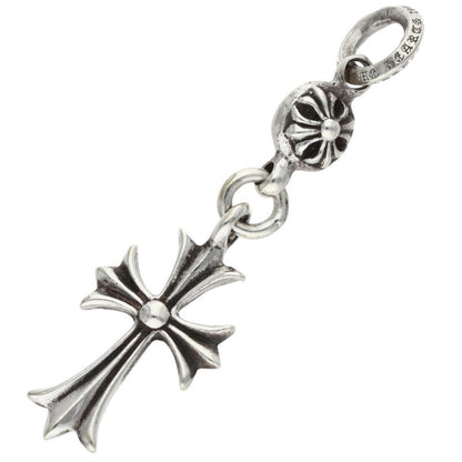 Chrome Hearts 1 Ball Tiny CH Cross Charm 925 Size ONE Silver