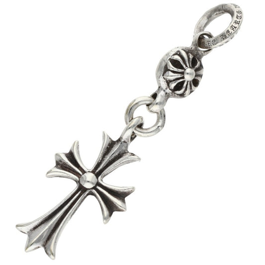 Chrome Hearts 1 Ball Tiny CH Cross Charm 925 Size ONE Silver