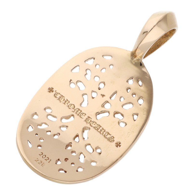 Chrome Hearts 22K Classic Oval Gold Pendant Size ONE SIZE