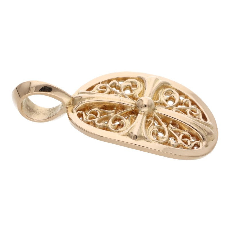 Chrome Hearts 22K Classic Oval Gold Pendant Size ONE SIZE